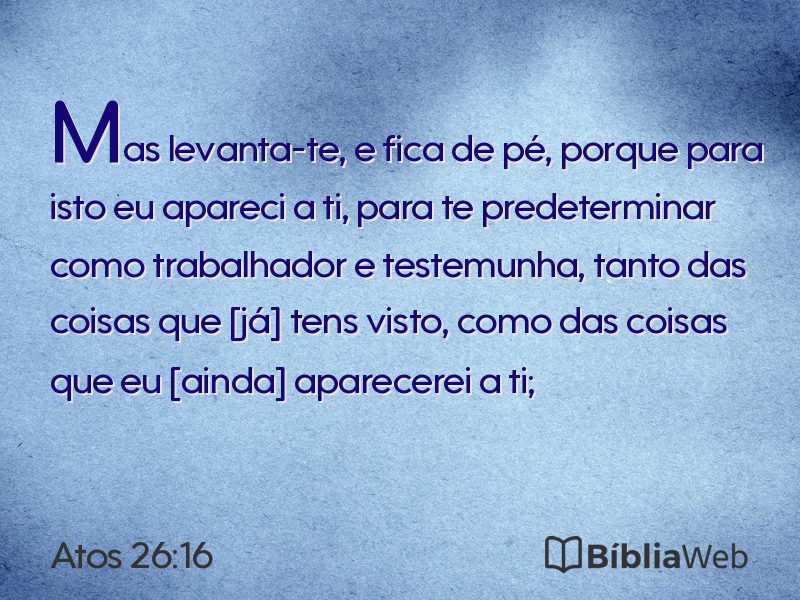 Atos 26:16 em imagem para compartilhar