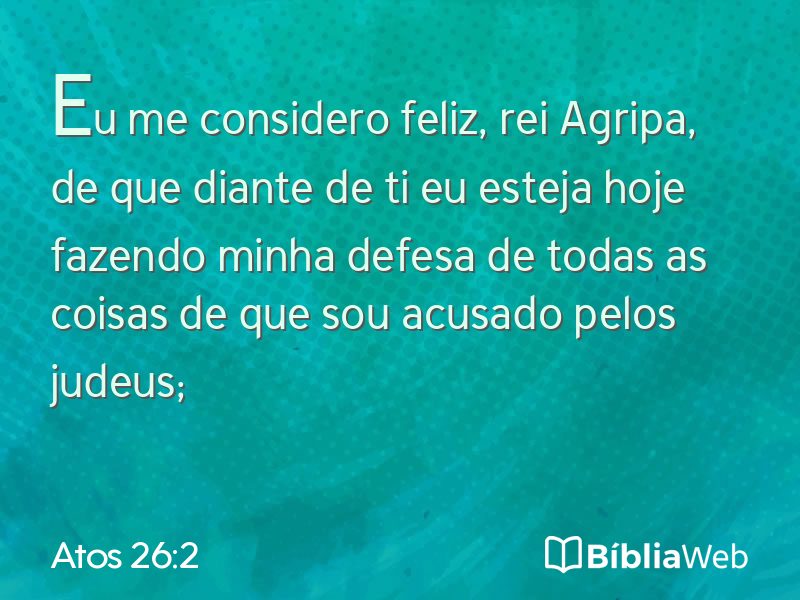 Atos 26:2 em imagem para compartilhar