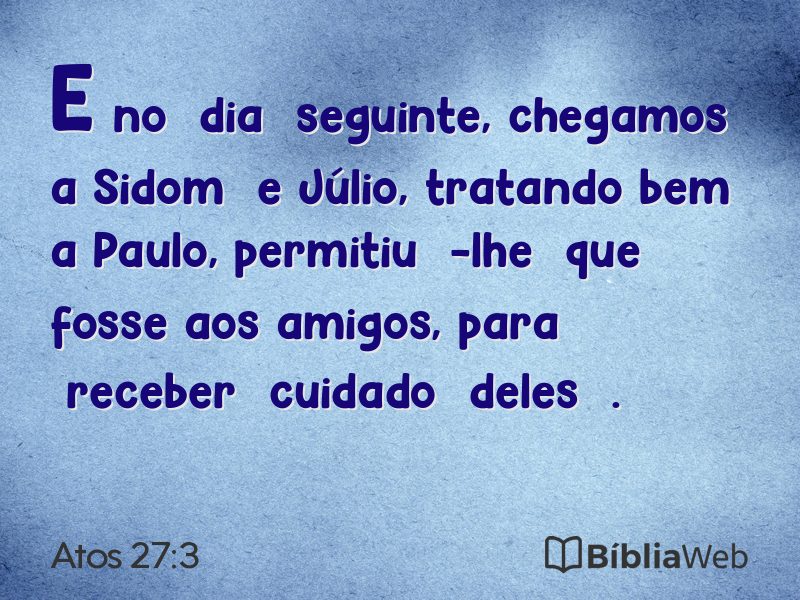 Atos 27:3 em imagem para compartilhar