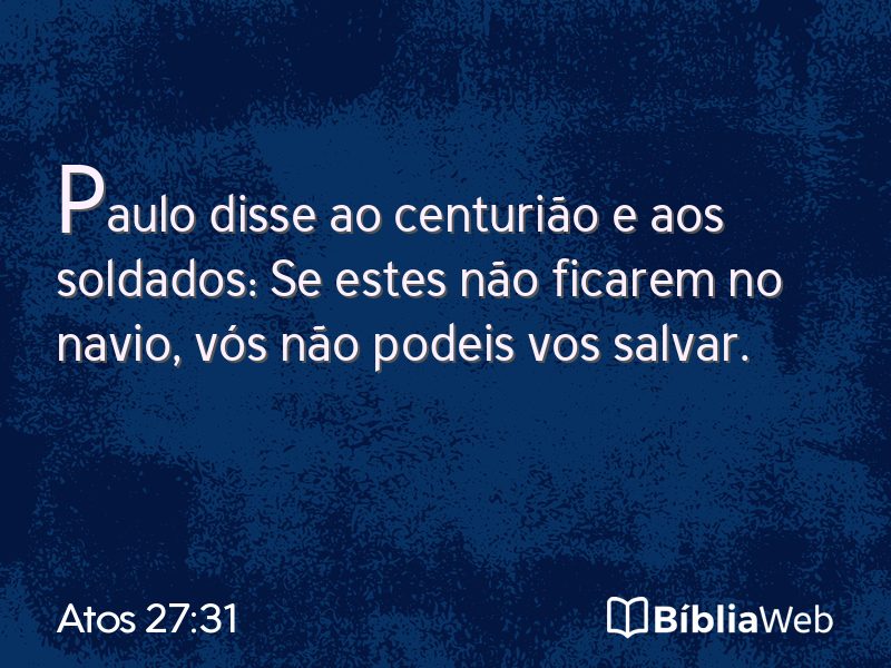 Atos 27:31 em imagem para compartilhar