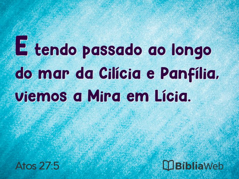 Atos 27:5 em imagem para compartilhar