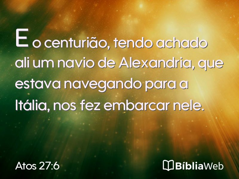 Atos 27:6 em imagem para compartilhar