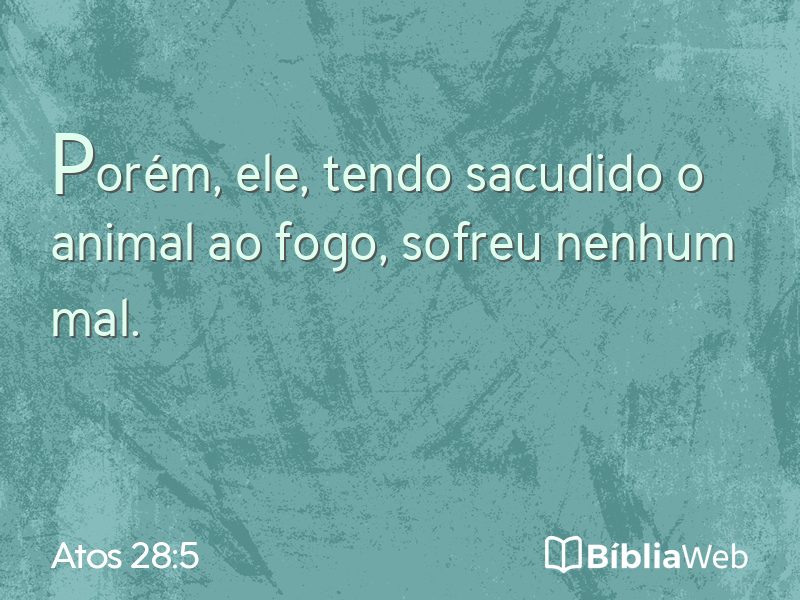 Atos 28:5 em imagem para compartilhar