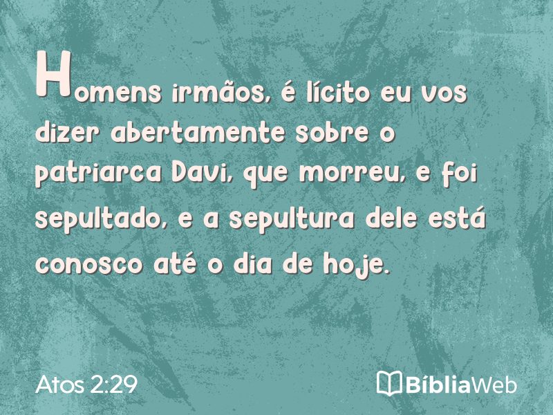 Atos 2:29 em imagem para compartilhar