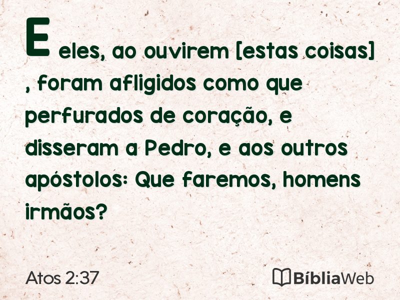 Atos 2:37 em imagem para compartilhar