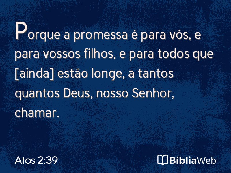 Atos 2:39 em imagem para compartilhar
