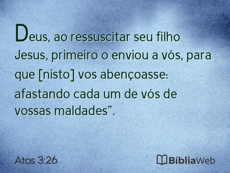 Atos 3:26 em imagem para compartilhar