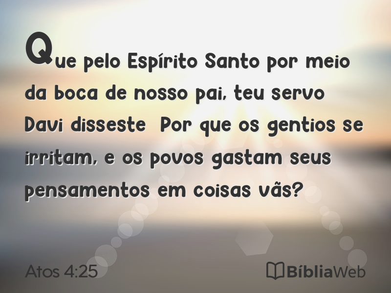 Atos 4:25 em imagem para compartilhar