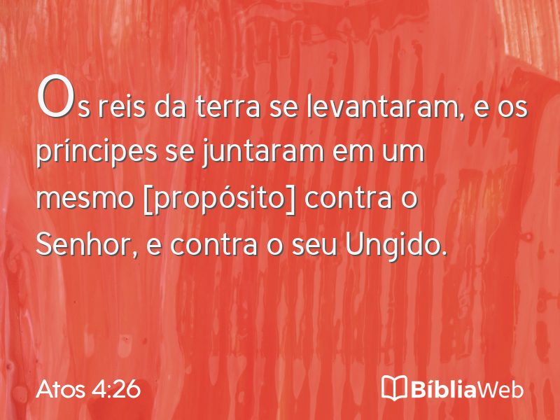 Atos 4:26 em imagem para compartilhar