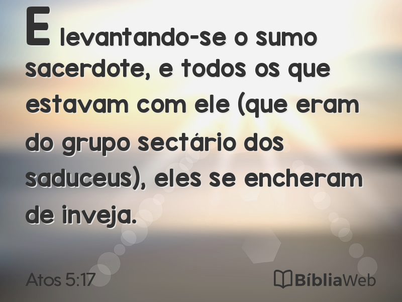 Atos 5:17 em imagem para compartilhar