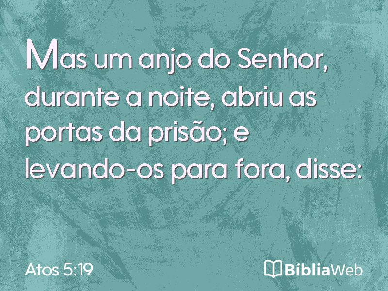 Atos 5:19 em imagem para compartilhar