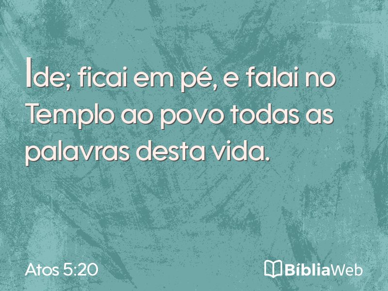 Atos 5:20 em imagem para compartilhar