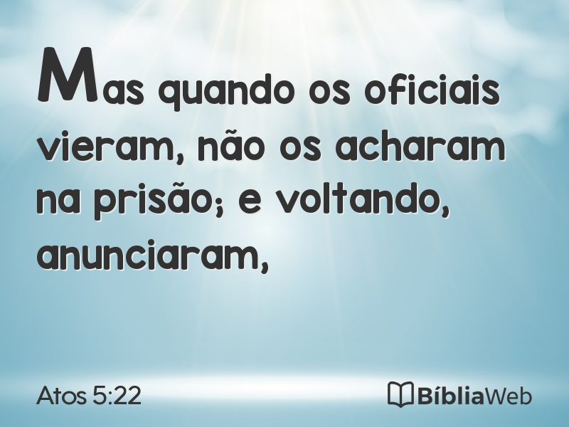 Atos 5:22 em imagem para compartilhar