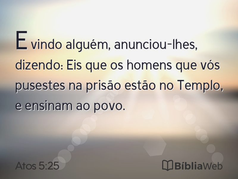 Atos 5:25 em imagem para compartilhar