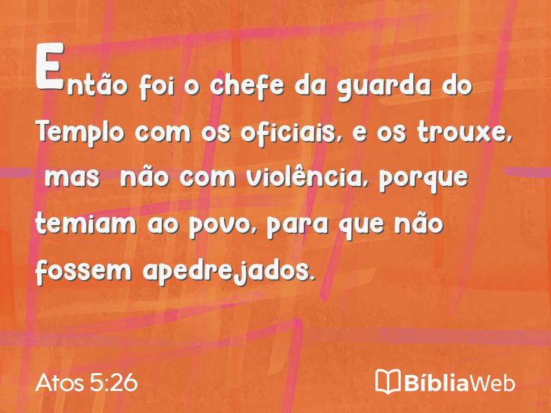 Atos 5:26 em imagem para compartilhar
