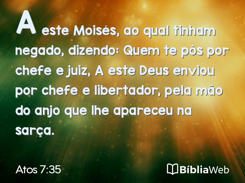 Atos 7:35 em imagem para compartilhar