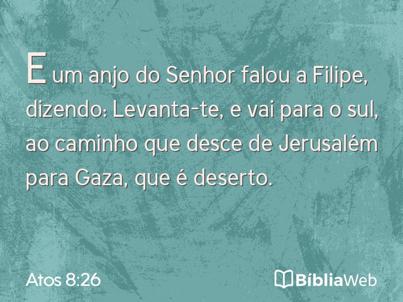 Atos 8:26 em imagem para compartilhar
