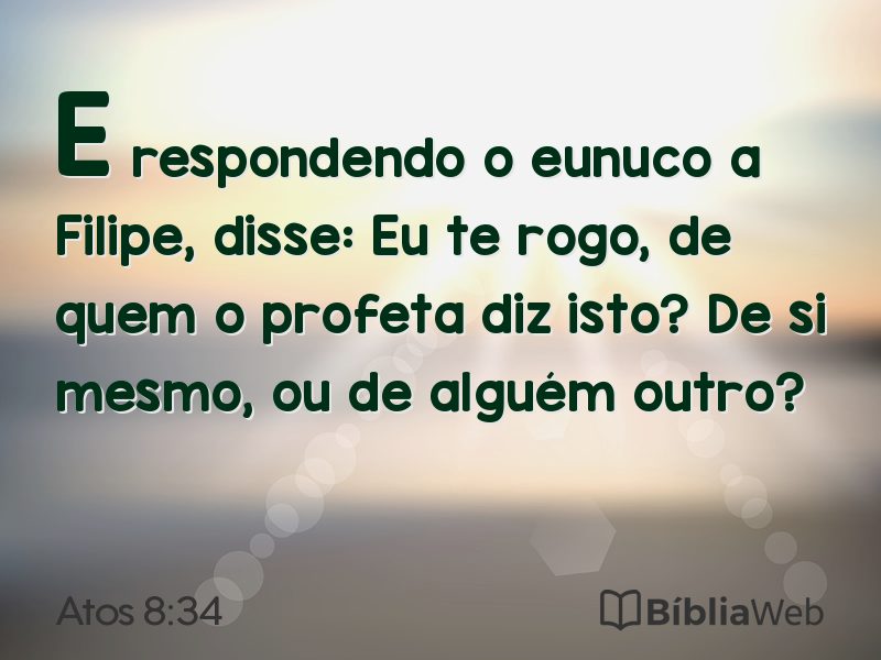 Atos 8:34 em imagem para compartilhar
