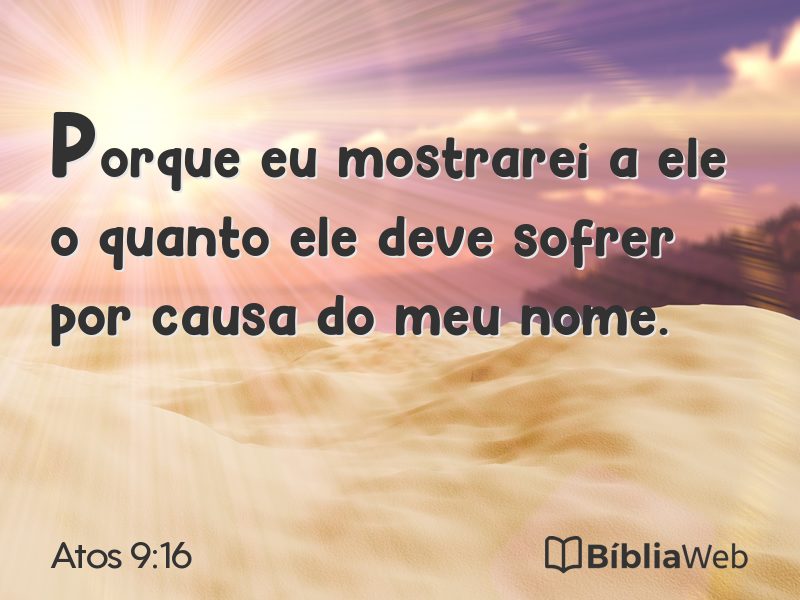 Atos 9:16 em imagem para compartilhar