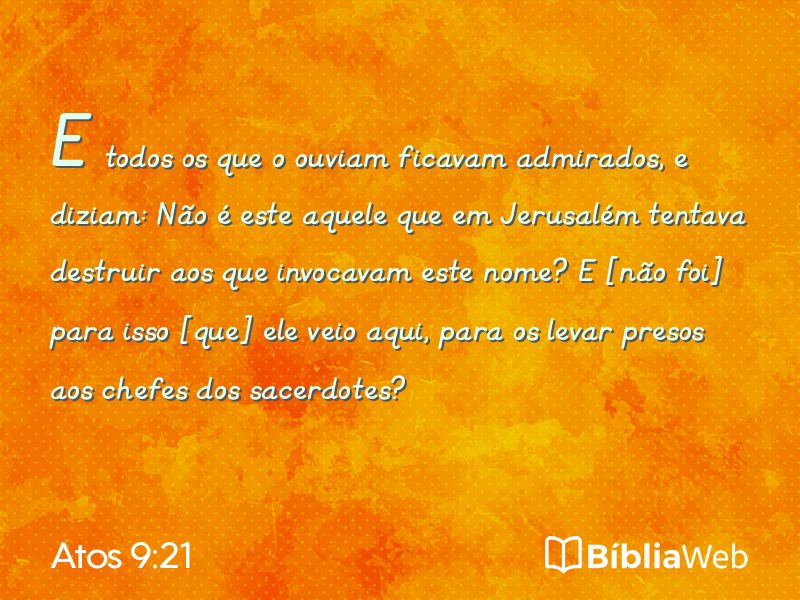 Atos 9:21 em imagem para compartilhar