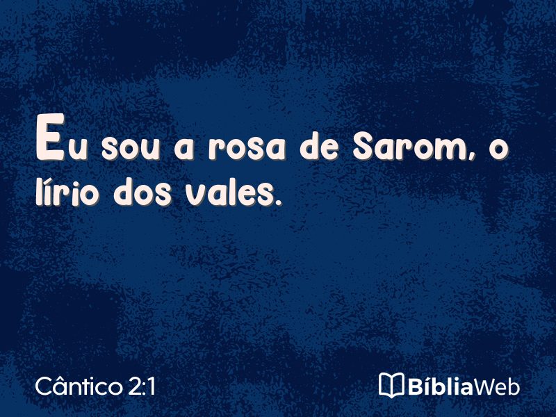 Cântico 2:1 em imagem para compartilhar