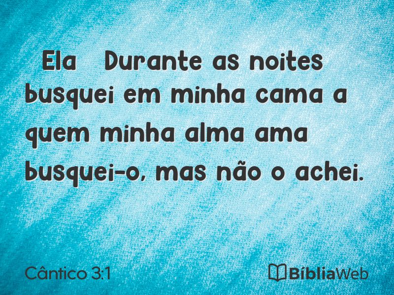 Cântico 3:1 em imagem para compartilhar