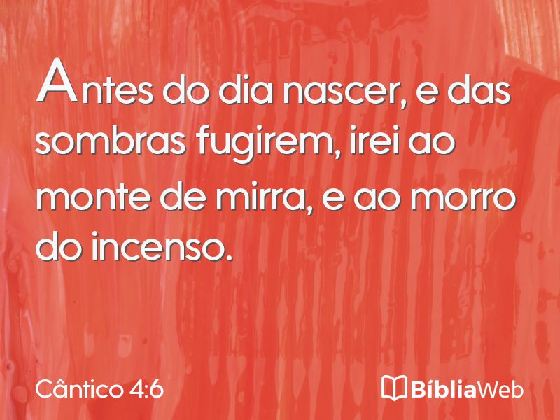 Cântico 4:6 em imagem para compartilhar