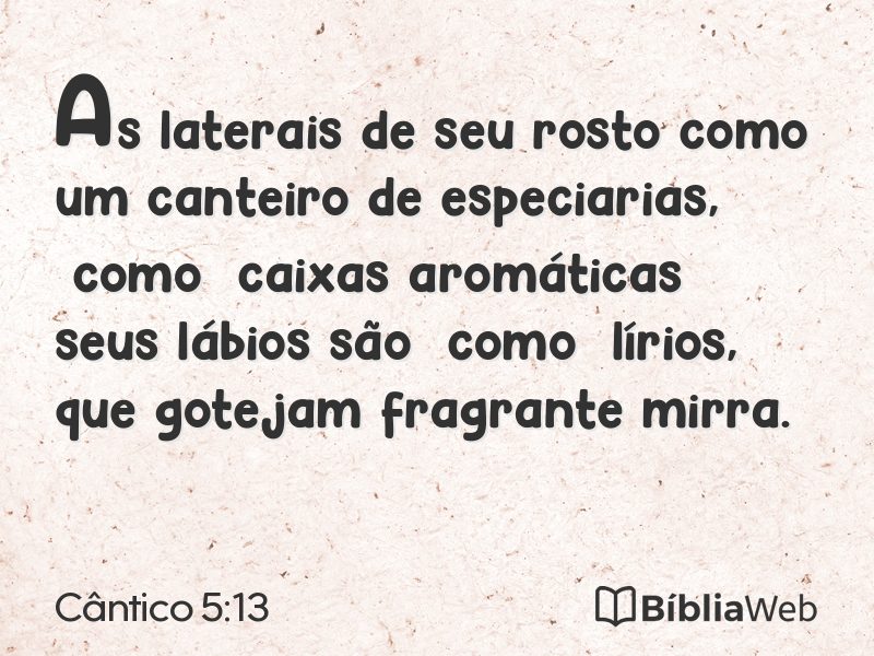 Cântico 5:13 em imagem para compartilhar