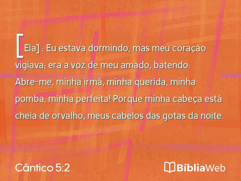 Cântico 5:2 em imagem para compartilhar