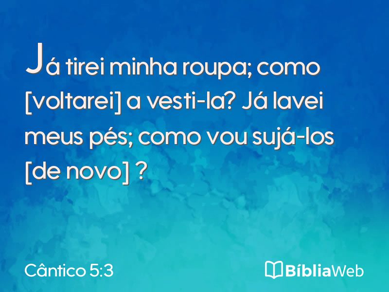 Cântico 5:3 em imagem para compartilhar