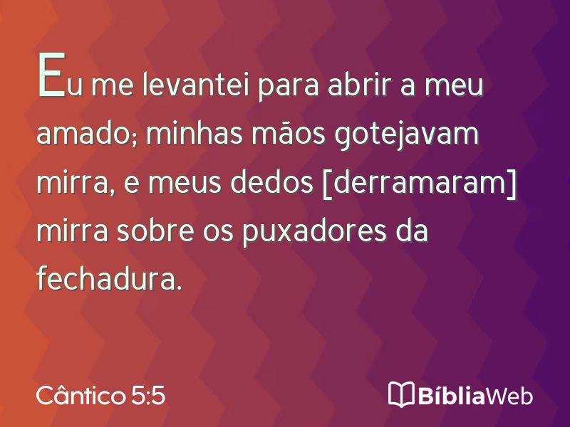 Cântico 5:5 em imagem para compartilhar