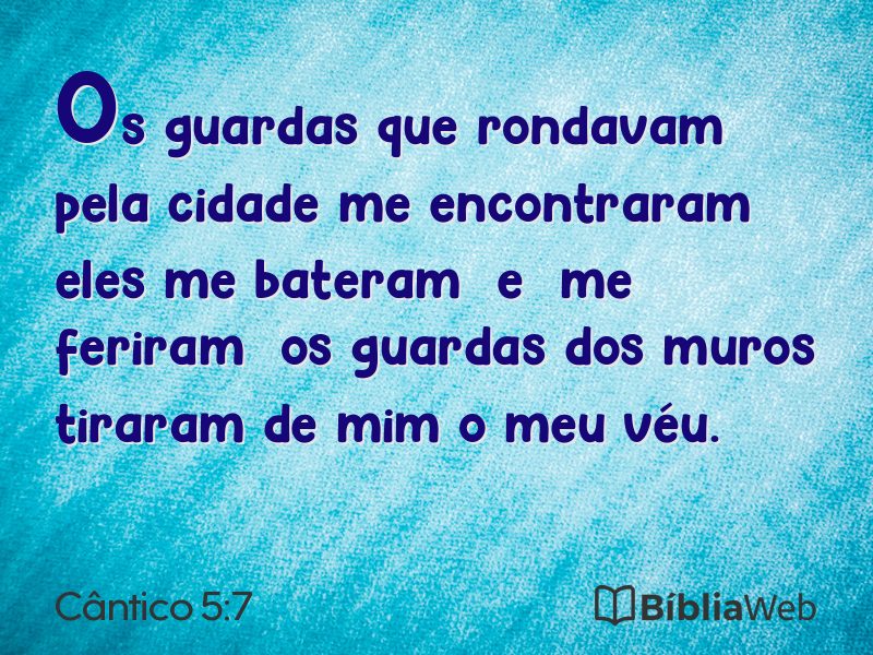Cântico 5:7 em imagem para compartilhar