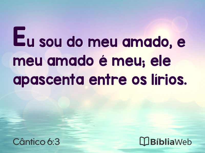 Cântico 6:3 em imagem para compartilhar