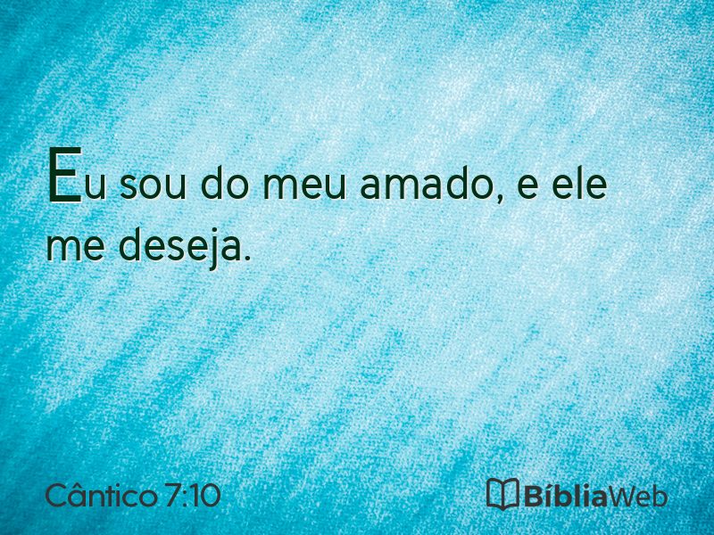 Cântico 7:10 em imagem para compartilhar