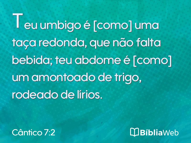 Cântico 7:2 em imagem para compartilhar