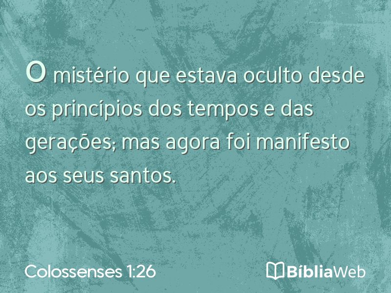 Colossenses 1:26 em imagem para compartilhar