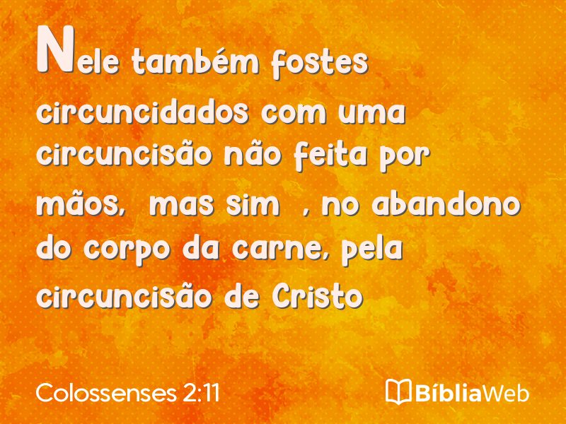 Colossenses 2:11 em imagem para compartilhar
