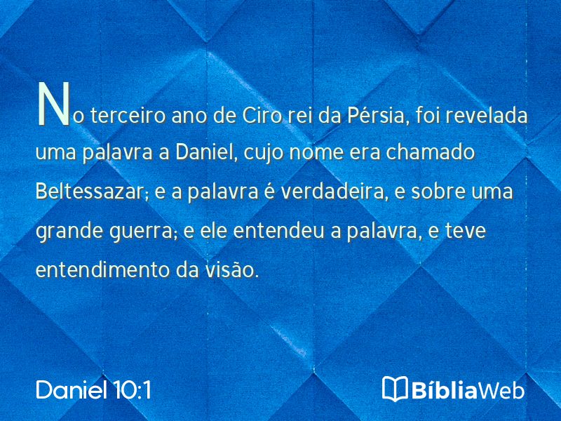 Daniel 10:1 em imagem para compartilhar