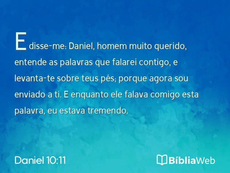 Daniel 10:11 em imagem para compartilhar