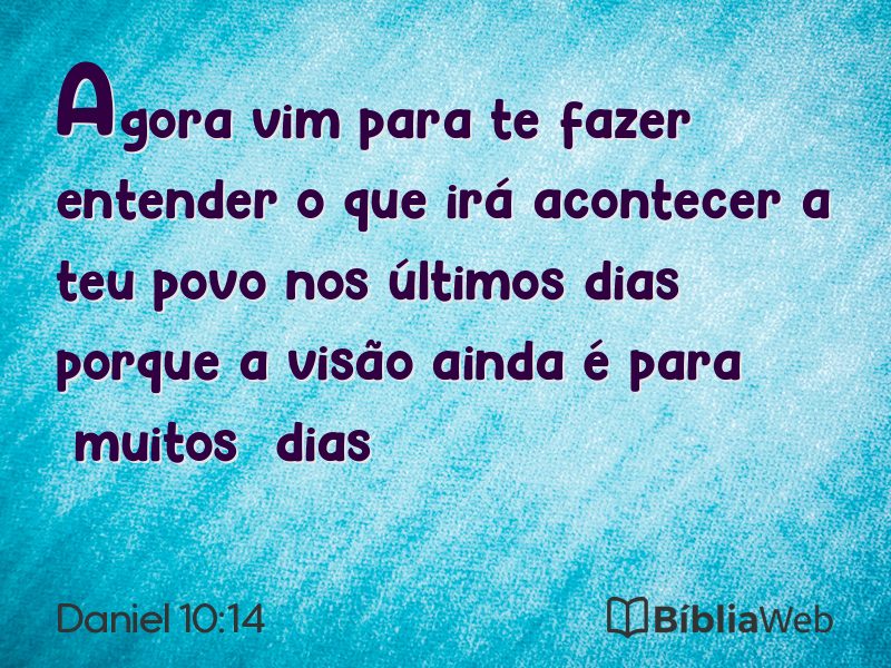 Daniel 10:14 em imagem para compartilhar