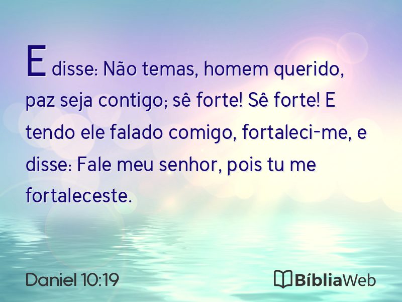 Daniel 10:19 em imagem para compartilhar