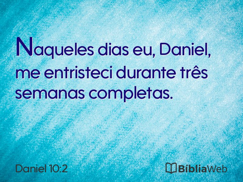 Daniel 10:2 em imagem para compartilhar
