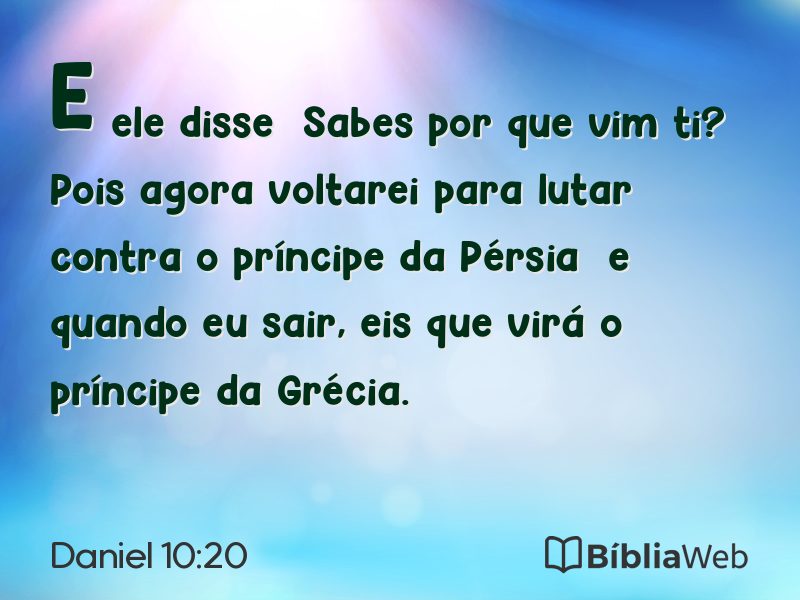 Daniel 10:20 em imagem para compartilhar