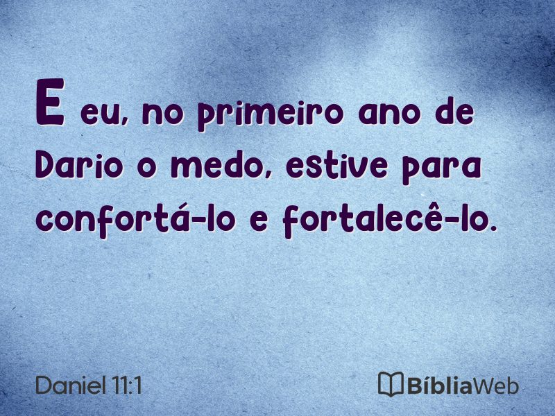 Daniel 11:1 em imagem para compartilhar