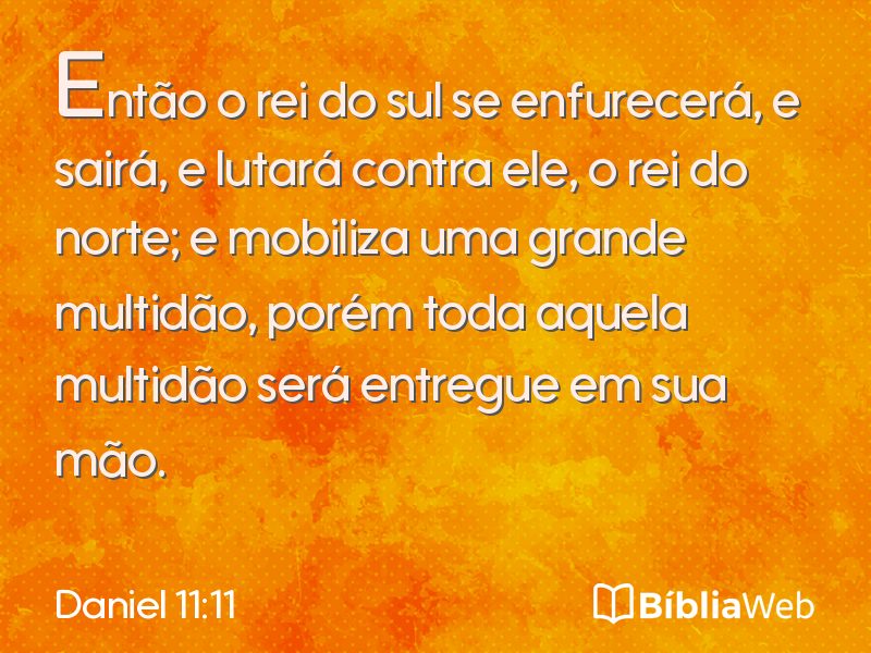 Daniel 11:11 em imagem para compartilhar