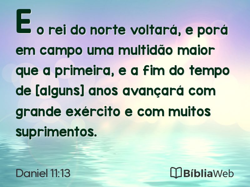 Daniel 11:13 em imagem para compartilhar
