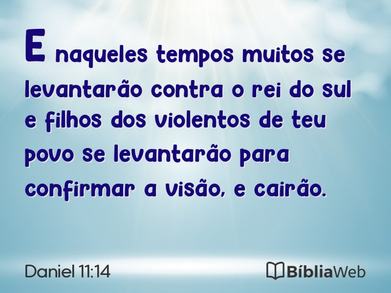 Daniel 11:14 em imagem para compartilhar