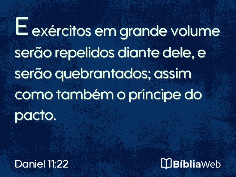 Daniel 11:22 em imagem para compartilhar