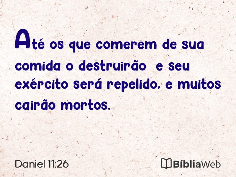 Daniel 11:26 em imagem para compartilhar