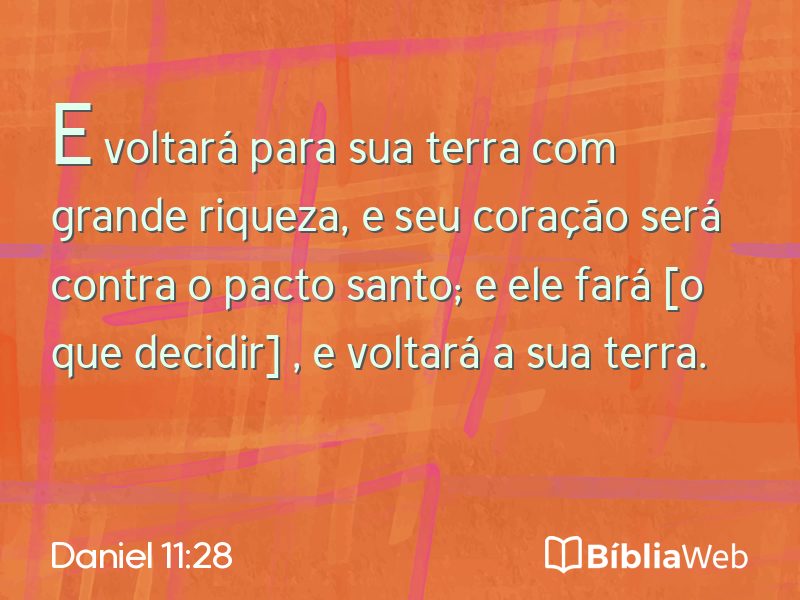 Daniel 11:28 em imagem para compartilhar